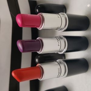Mac lipstick (sold as a unit all 3)